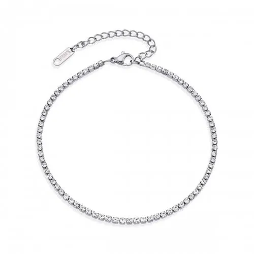 Αλυσίδα Ποδιού Stainless Steel Με Πέτρες