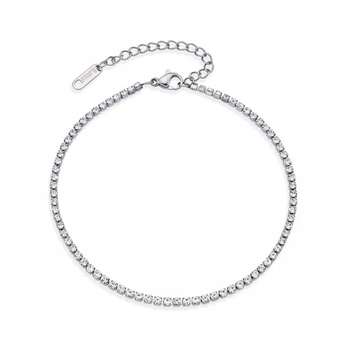 Αλυσίδα Ποδιού Stainless Steel Με Πέτρες