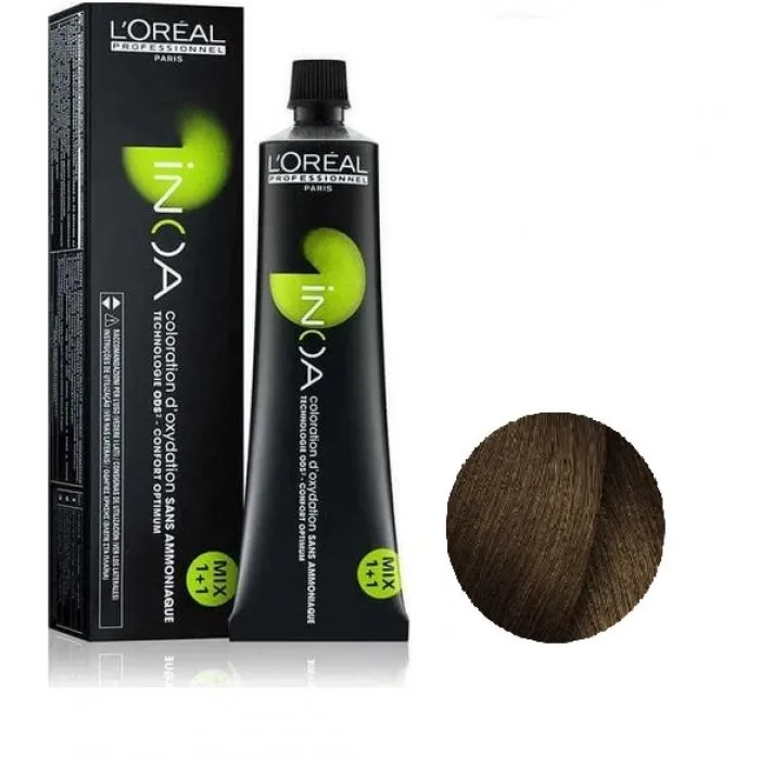 Βαφή Μαλλιών L΄Oreal Inoa 6.3 Σκούρο Ξανθό Ντορέ - 60ml