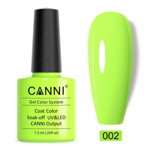 Canni Gel Color System 002 Fresh Yellow Green 7.3ml