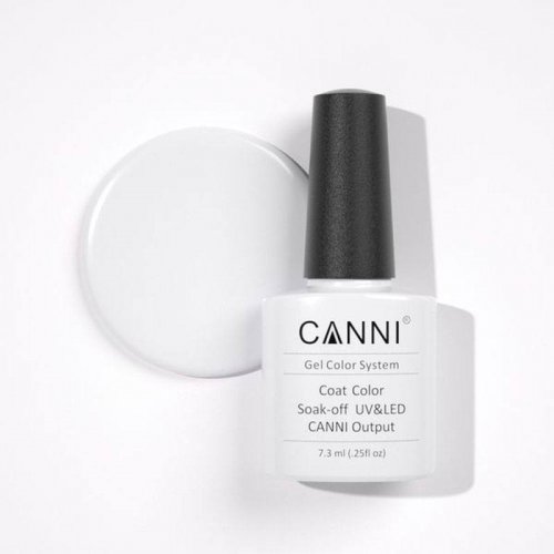Canni Gel Color System 023 Pure White 7.3ml - ημιμόνιμο βερνίκι