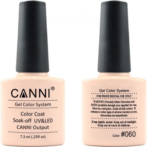Canni Gel Color System 060 Light Nude Pink 7.3ml-ημιμόνιμο βερνίκι