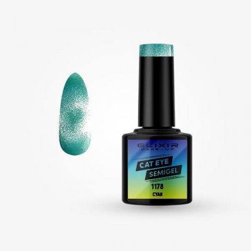 Elixir Cat Eye Semigel 8ml 1178 - Cyan