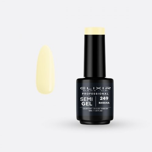 Elixir Make Up Semigel Color Coat Soak Off 249 Banana 15ml
