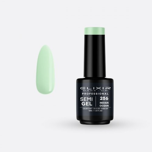 Elixir Make Up Semigel Color Coat Soak Off 256 Indian Ocean 15ml