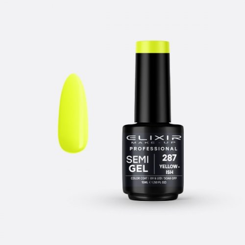 Elixir Make Up Semigel Color Coat Soak Off 287 Yellowish 15ml