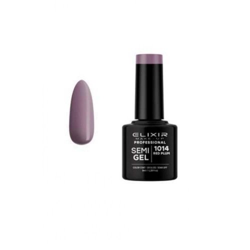 Elixir Make Up Semigel Color Coat Soak Off 1014 Red Plum 8ml