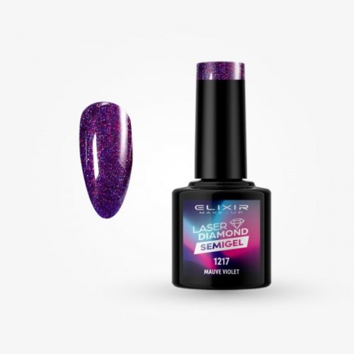 Elixir Diamond Semigel 8ml 1217 - Mauve Violet