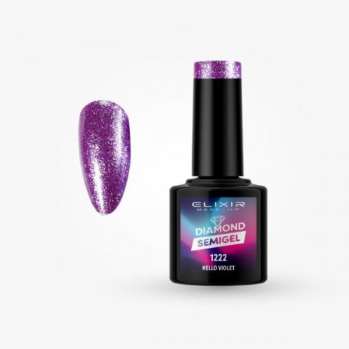 Elixir Diamond Semigel 8ml 1222 - Hello Violet