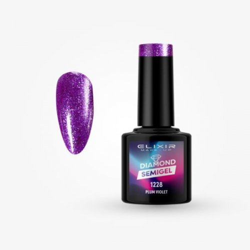 Elixir Diamond Semigel 8ml 1228 - Plum Violet