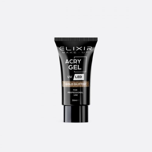 Elixir Acry Gel 716 Gold Glitter 30ml