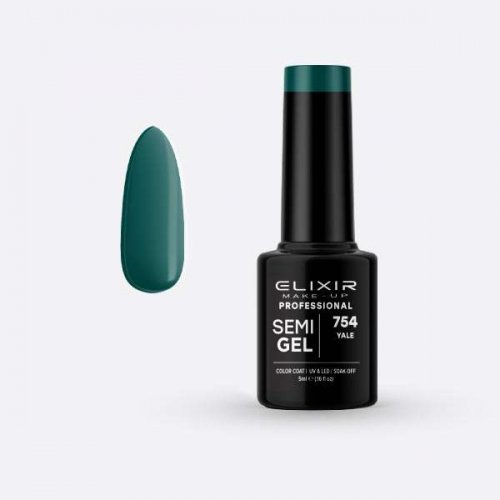Elixir Make Up Semigel Color Coat Soak Off  754 - Yale  5ml