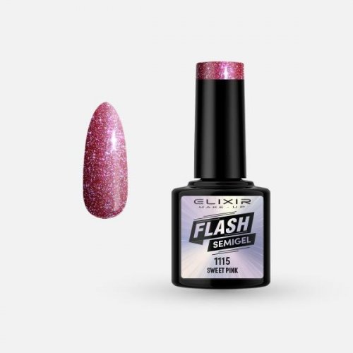 Elixir Flash Semigel 8ml 1115 - Sweet Pink