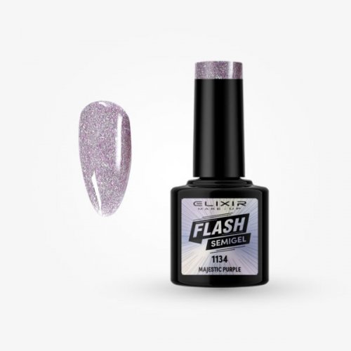 Elixir Flash Semigel 8ml 1134 - Majestic Purple
