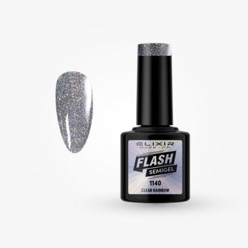 Elixir Flash Semigel 8ml 1140 - Clear Rainbow