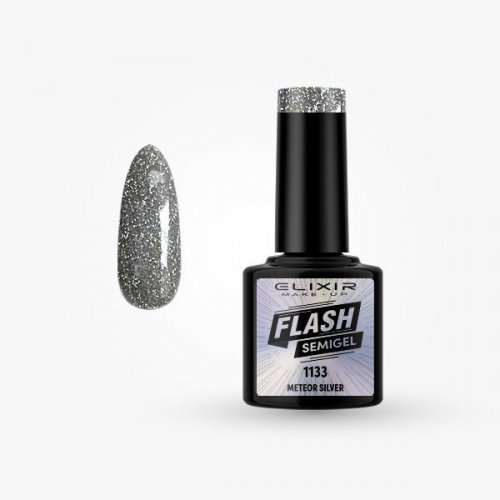 Elixir Flash Semigel 8ml 1133 - Meteor Silver