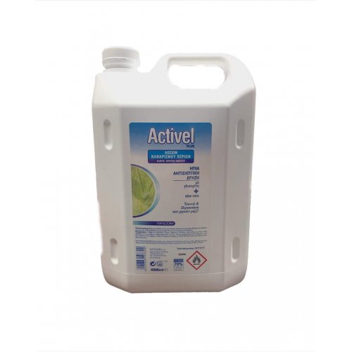 Activel Gel Αντισηπτικό Καθαρισμού Χεριών Διάφανο Farcom 4000ml