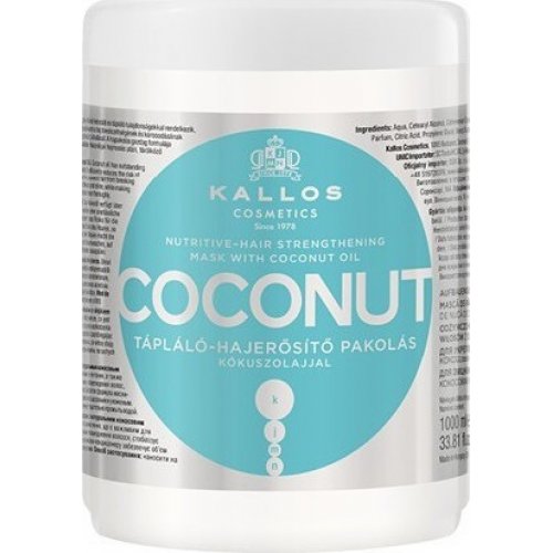 Kallos Cosmetics Coconut Hair Mask 1000ml