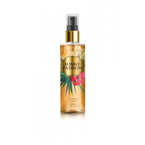 Body Mist Lotus Sunny Passion Vanilla and Coconut 210ml 