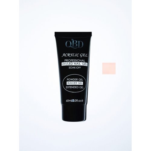 QBD Acrylic Gel UV/LED Nail Gel – Soak Off 60ml 03 Light Pink Clear