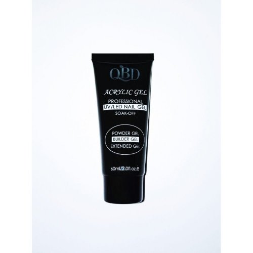 QBD Acrylic Gel UV/LED Nail Gel – Soak Off 60ml 01 Clear