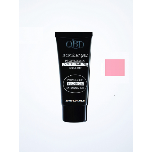 QBD Acrylic Gel UV/LED Nail Gel – Soak Off 30ml 04 Clear Pink