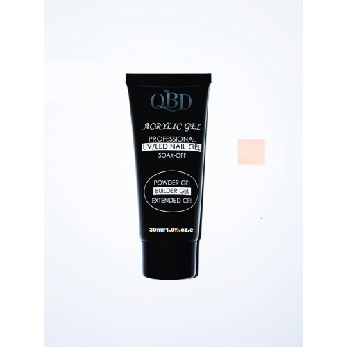 QBD Acrylic Gel UV/LED Nail Gel – Soak Off 30ml 03 Light Pink Clear
