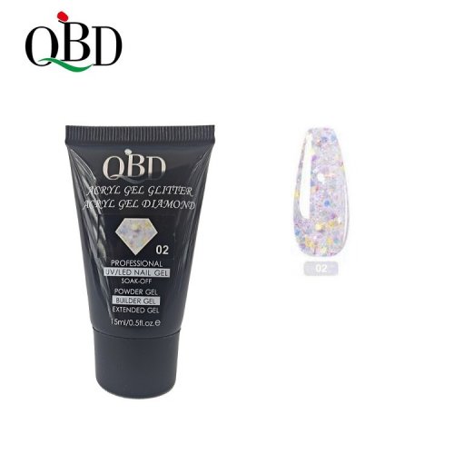 QBD Acryl Glitter Gel Diamond 15ml 02