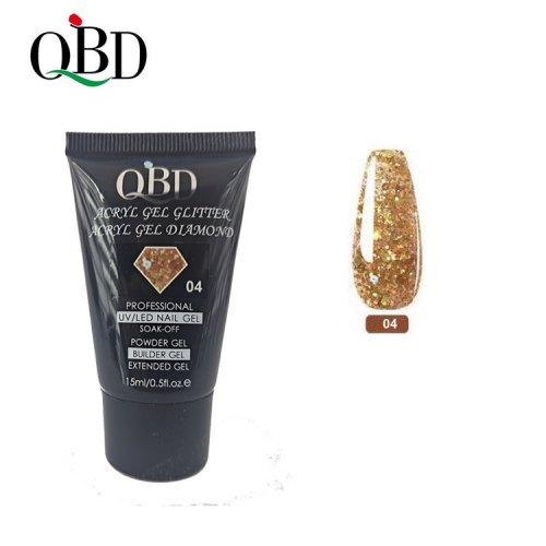QBD Acryl Glitter Gel Diamond 15ml 04