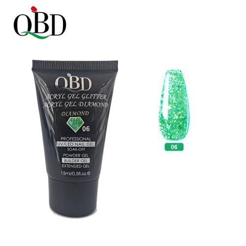 QBD Acryl Glitter Gel Diamond 15ml 06