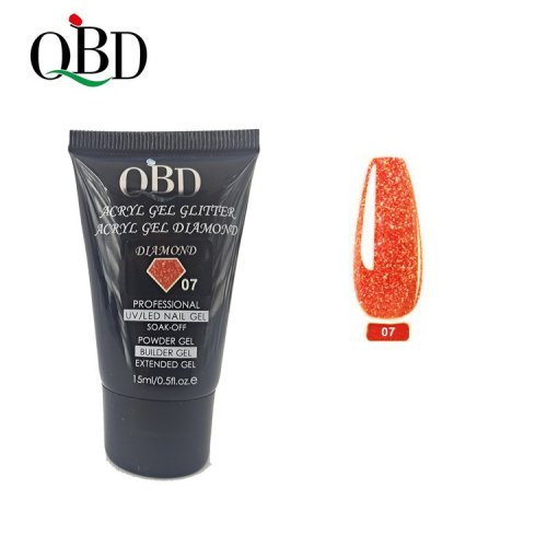QBD Acryl Glitter Gel Diamond 15ml 07