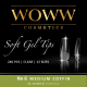 Soft Gel Tips Woww - Gel Tips No6 Medium Coffin 240 τεμάχια Soft Gel Tips Woww - Gel Tips No6 Medium Coffin 240 τεμάχια