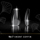 Soft Gel Tips Woww - Gel Tips No7 Short Coffin 240 τεμάχια Soft Gel Tips Woww - Gel Tips No7 Short Coffin 240 τεμάχια