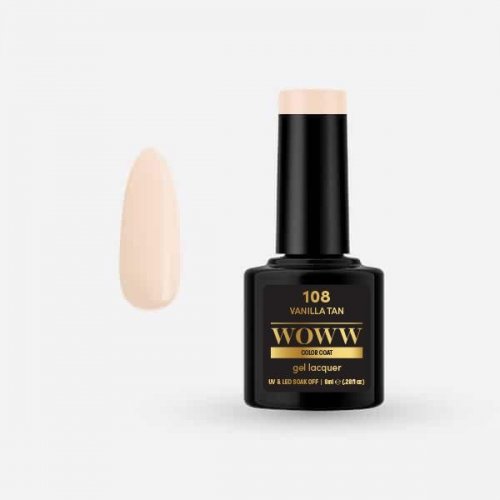  Ημιμόνιμο Βερνίκι Woww Cosmetics 8ml  Vanilla  Tan - 108