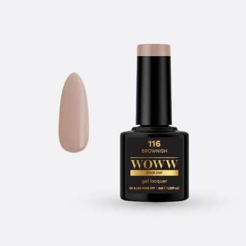  Ημιμόνιμο Βερνίκι Woww Cosmetics 8ml  Brownish - 116