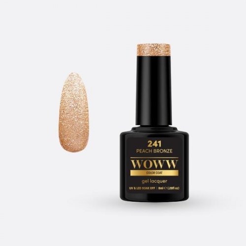 Ημιμόνιμο Βερνίκι Woww Cosmetics 8ml  Peach Bronze - 241