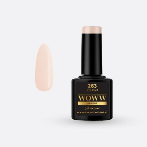 Ημιμόνιμο Βερνίκι Woww Cosmetics 8ml  Ice Pink - 263