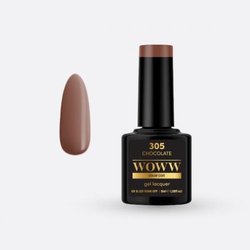 Ημιμόνιμο Βερνίκι Woww Cosmetics 8ml  Chocolate - 305