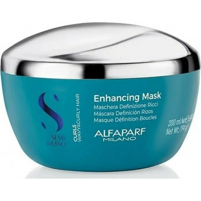 Semi Di Lino Alfaparf Milano  Curls Enhancing Mask 200ml Ενυδατώνει-Δυναμώνει όλους τους τύπους σγουρών Μαλλιών