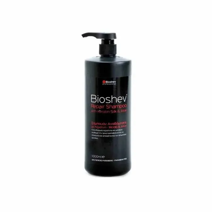 Bioshev Repair Shampoo Keratin Silk And Aloe 1000ml