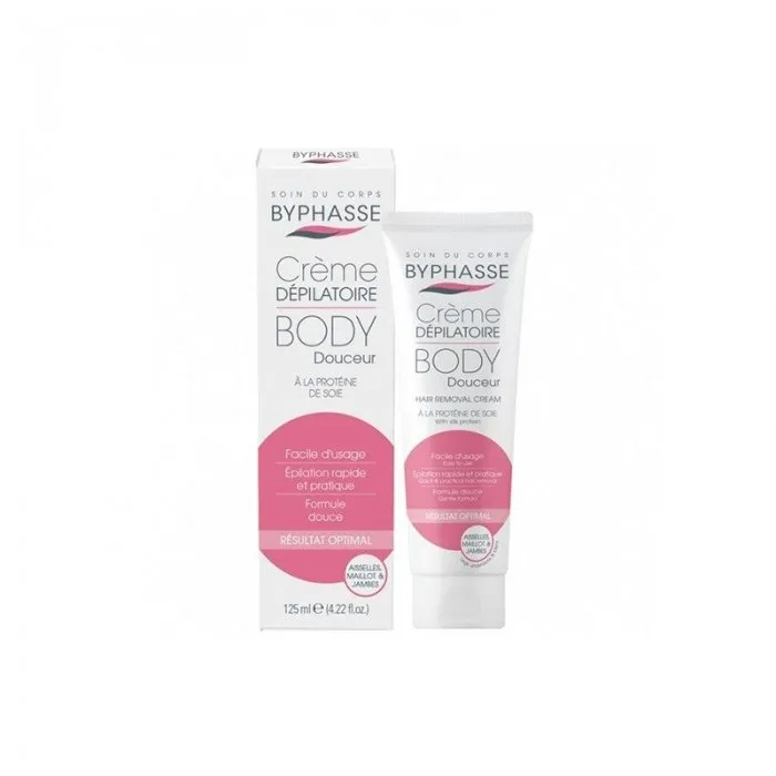 BYPHASSE Hair Removal Cream With Silk Protein 125ml κρέμα αποτρίχωσης με μετάξυ