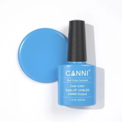 Canni Gel Color System 036 Turquoise Blue 7.3ml-ημιμόνιμο βερνίκι