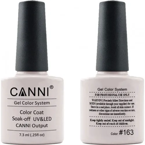 Canni Gel Color System 163 White smoke 7.3ml-ημιμόνιμο βερνίκι