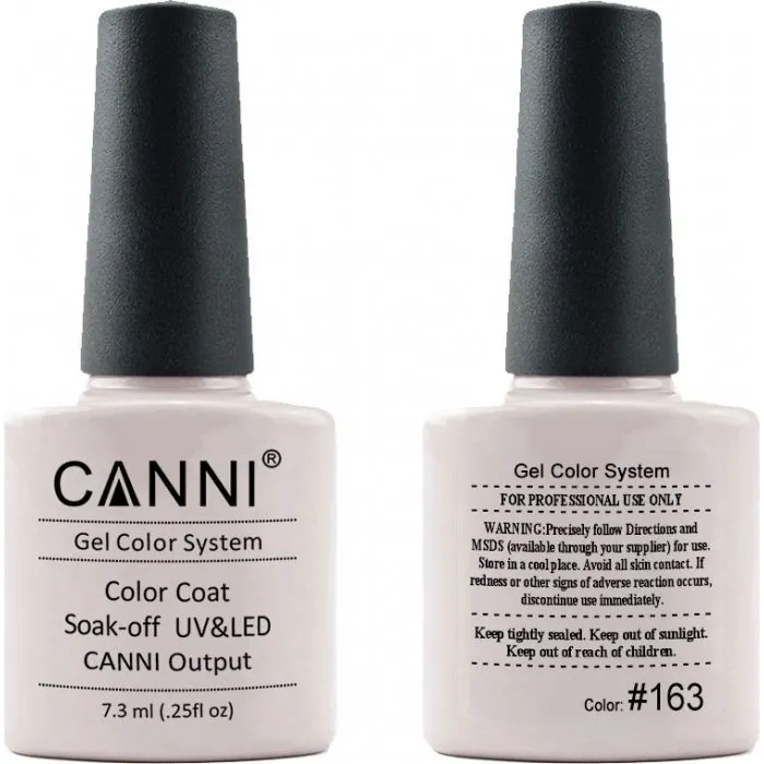 Canni Gel Color System 163 White smoke 7.3ml-ημιμόνιμο βερνίκι