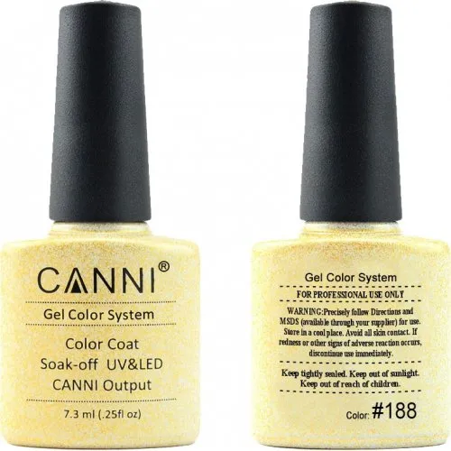 Canni Gel Color System 188 Gold Tinsel 7.3ml-ημιμόνιμο βερνίκι