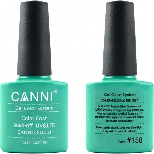 Canni Gel Color System 158 Green Sea 7.3ml-ημιμόνιμο βερνίκι