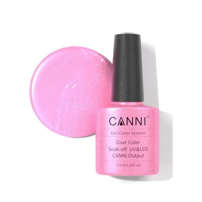 Canni Gel Color System 205 Glitter Pink 7.3ml-ημιμόνιμο βερνίκι