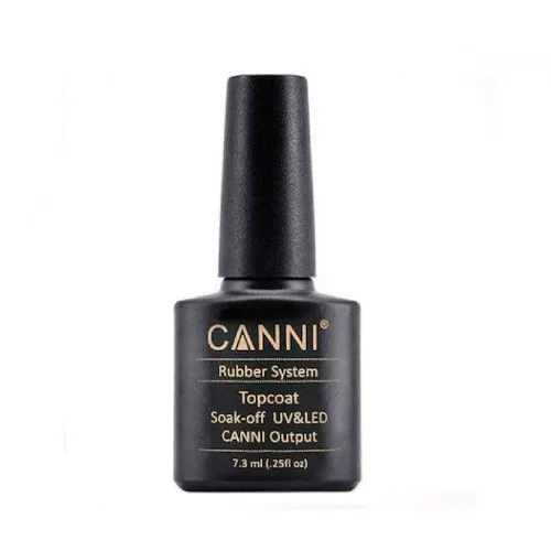 Canni Gel Color System Rubber Top Coat 7.3ml-ημιμόνιμο βερνίκι