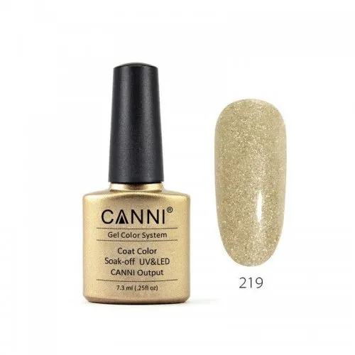 Canni Gel Color System 219 Sparkle Light Gold 7.3ml