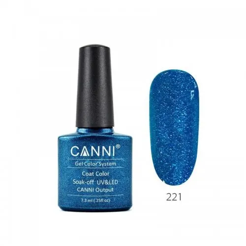 Canni Gel Color System 221 Sparkle Blue 7.3ml